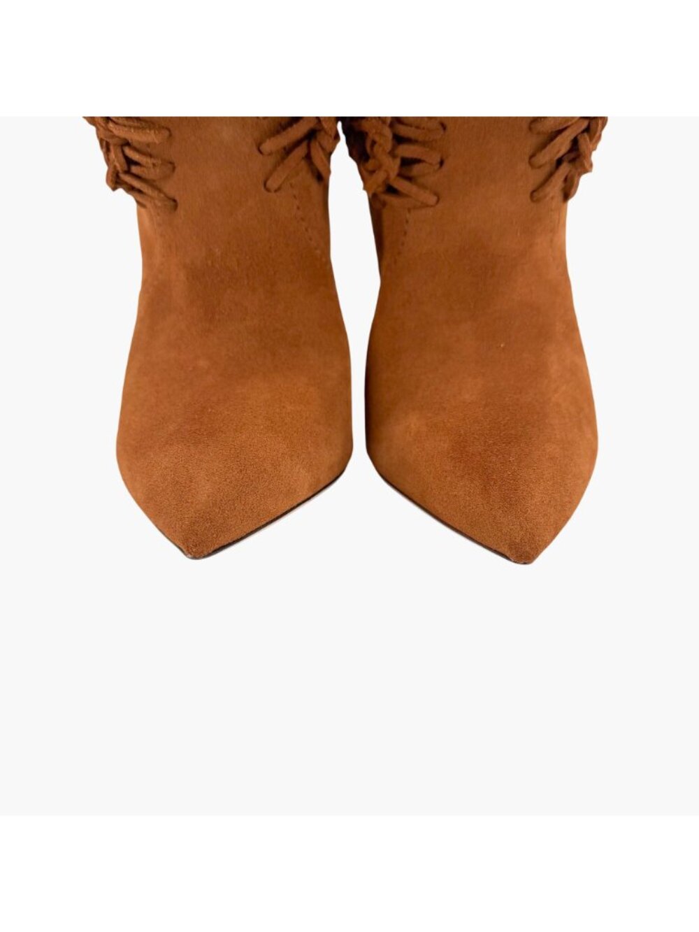 Saint Laurent Niki Twine Soho Slouchy Knee Boot Brown Suede Western Size 38 US 8 - Picture 11 of 14